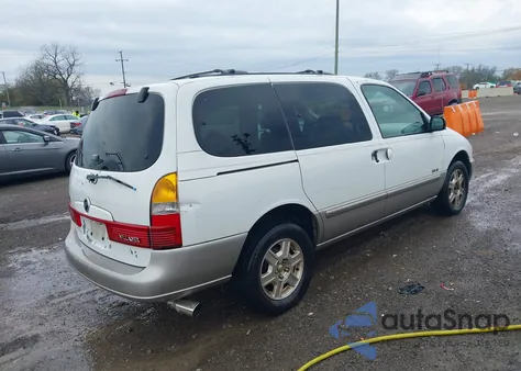 2001 Mercury Villager Estate from USA, damaged, VIN 4M2ZV14T11DJ08795